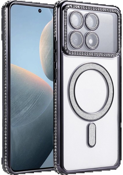 Xiaomi Poco X6 Pro Joke Simli Magneticsafe Kılıf - SIYAH-(5796) - MB000X-2GUJU3