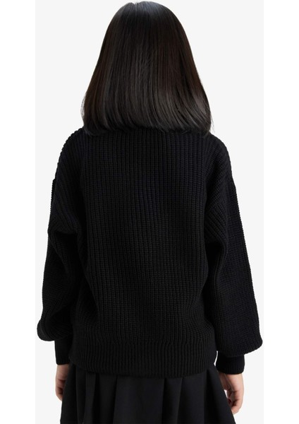 Kız Çocuk V Yaka Düğmeli Triko Hırka A2298A825AU