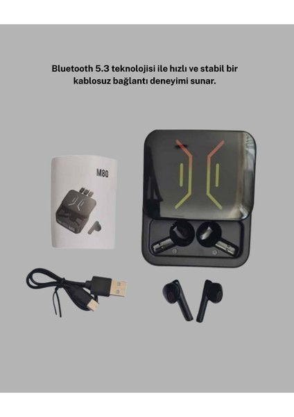 Bluetooth 5.3 Kulaklık – Kablolu & Kablosuz Kullanım 2000 Mah Powerbank 4 Saat K - MB000X-2GWSL indirimleri