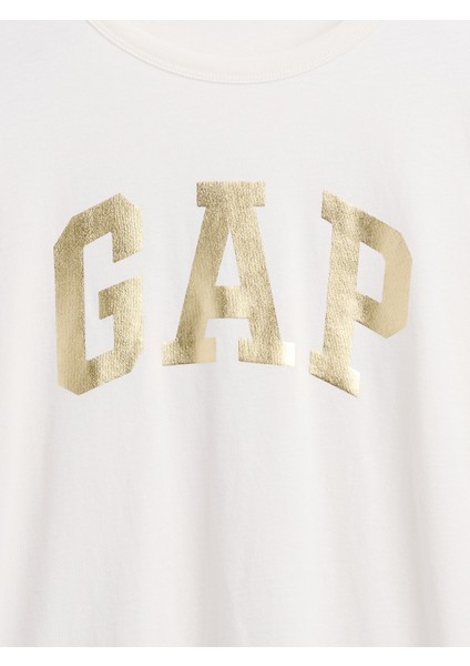 Kadın Krem Favorite Gap Logo T-Shirt modelleri