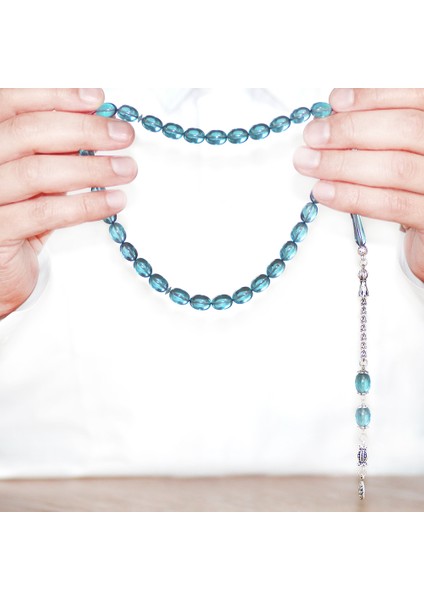 Kararmaz Metal Arnavut Zincir Püsküllü Sülün Imame Beyzi Kesim Mavi Katalin Tesbih modelleri