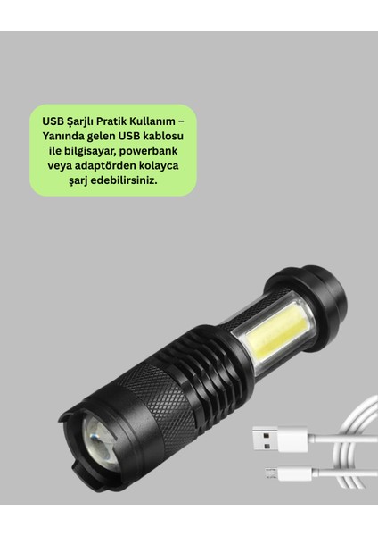 Suya Dayanıklı 4 Modlu Mini LED El Feneri - MB000X-2H4470 fiyatları