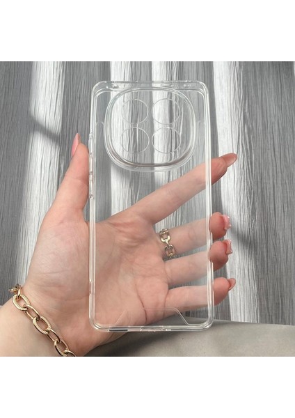 Xiaomi Note 14 Pro 5g Uyumlu Şeffaf Silikon Kamera Korumalı Kılıf