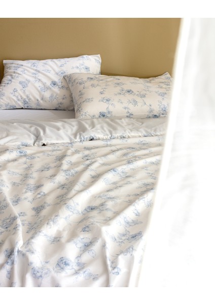 Tiny Tek Kişilik %100 Pamuk Ranforce Baskılı Nevresim Takımı - Mavi fiyatları