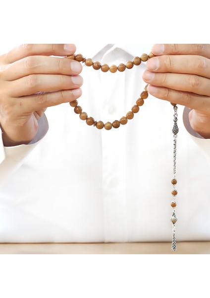 Kararmaz Metal Arnavut Zincir Püsküllü Küre Kesim Açık Kahverengi Cilalı Kuka Tesbih fırsatları