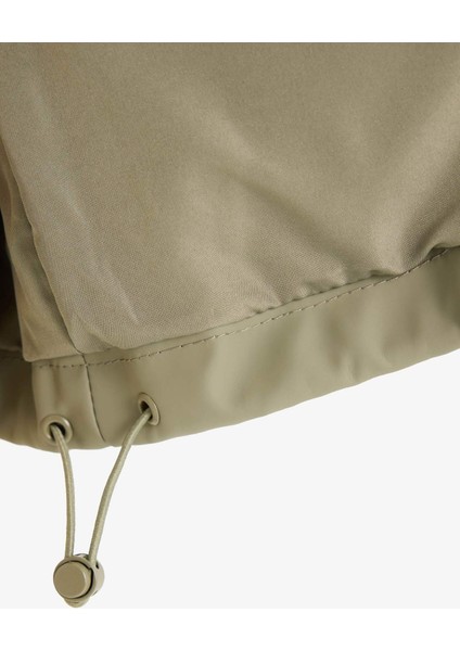 Regular Fit Kapüşonlu Suni Deri Yağmurluk E8552AX25AU