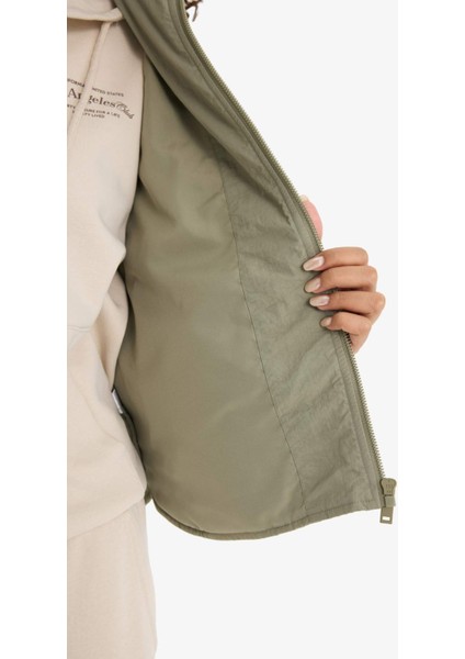 Relax Fit Kapüşonlu Kapitoneli Fermuarlı Yelek E8588AX25AU