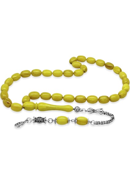 Kararmaz Metal Arnavut Zincir Püsküllü Sülün Imame Beyzi Kesim Nane Yeşili Katalin Tesbih