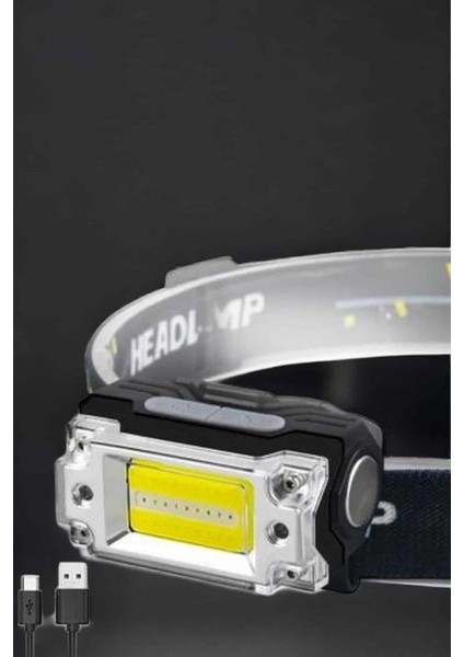 Kafa Lambası LED Fener Pratik Taşınabilir Ayarlanabilir USB Şarjlı - MB000X-2H26U3 indirimleri