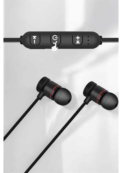 Kablolu Mıknatıslı Sport Kulaklık Bluetooth Bağlantılı - MB000X-2H1P89