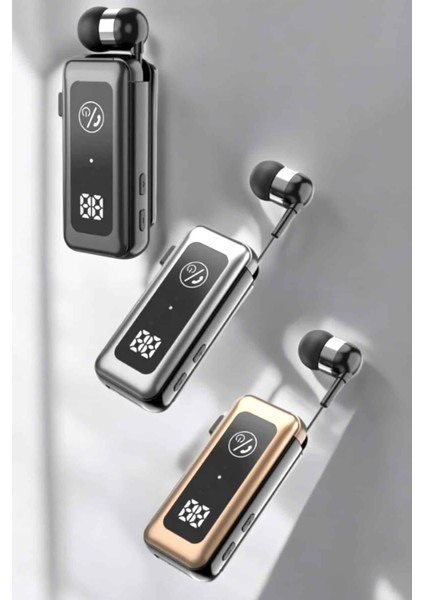 Makaralı Bluetooth Kulaklık Kulak Içi Dijital Göstergeli Yüksek Ses Kaliteli - MB000X-2H6Y83 modelleri