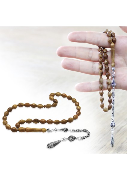 Kuka Tesbih - Kararmaz Metal Kral Püsküllü - Kahverengi - Arpa Kesim fiyatları