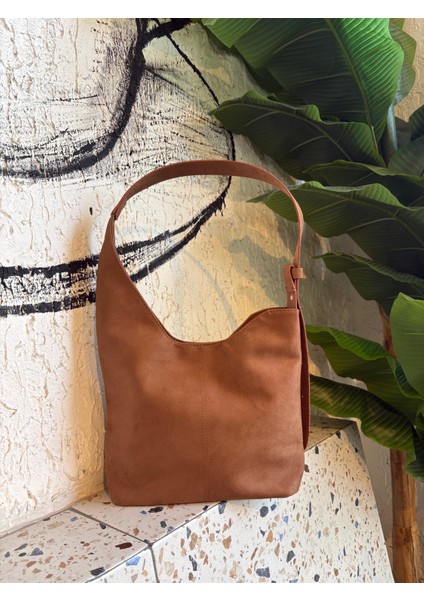 Elaris Süet Omuz Çantası