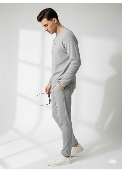 Unısex Bisiklet Yaka Kabartma Baskılı Içi Pamuklu Cepli Alt-Üst Takım fiyatları