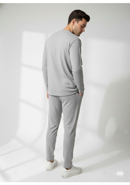 Unısex Bisiklet Yaka Kabartma Baskılı Içi Pamuklu Cepli Alt-Üst Takım modelleri