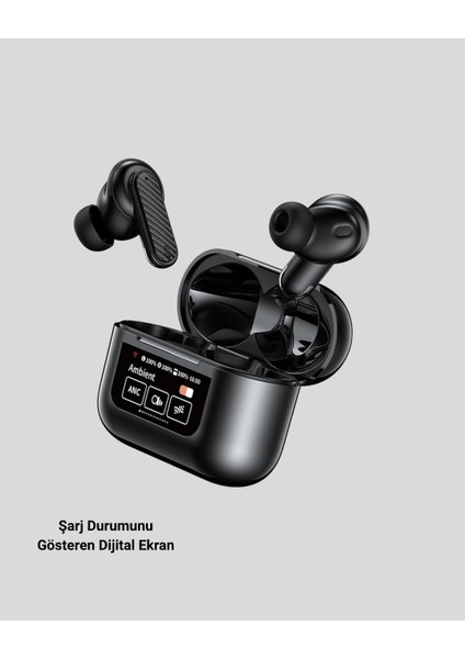 Bluetooth 5.3 Anc Kablosuz Kulaklık – Dokunmatik Kontrol Dijital Ekran ve Uzun Pi - MB000X-2GWTA fiyatları
