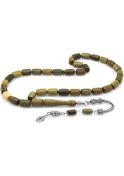 925 Ayar Gümüş Püsküllü Kapsül Kesim Pelesenk Tesbih fiyatları