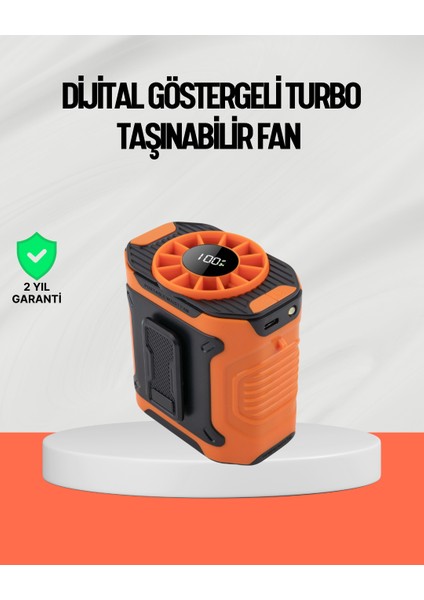 USB Şarjlı Güçlü Hız Ayarlı El ve Bel Fanı - MB000X-2H44N6