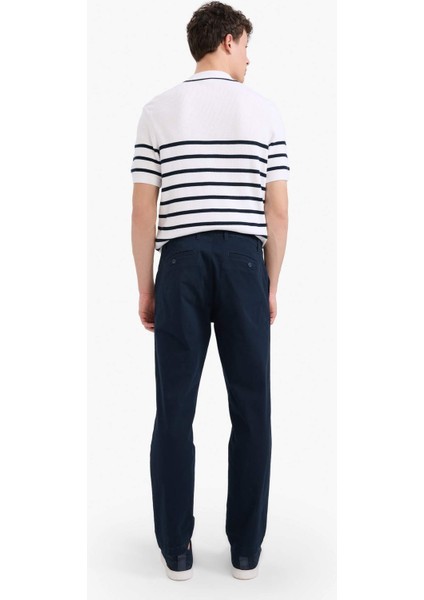 Regular Fit Normal Kesim Cepli Düz Paça Chino Pantolon