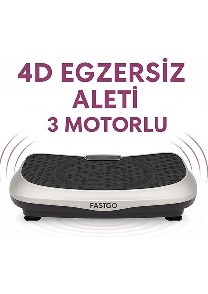 Bluetoothlu 3 Motorlu Titreşimli Tüm Vücut Egzersizi Kilo Kayb Spor Aleti 4d Egzersiz Aleti