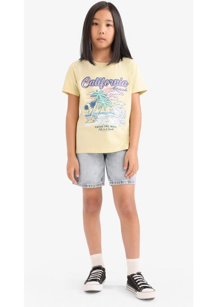 Kız Çocuk Jean Şort