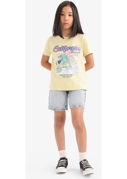 Kız Çocuk Jean Şort