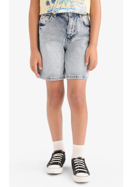 Kız Çocuk Jean Şort