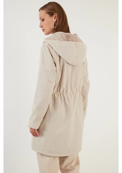 Kadın Onldahlıa Kapüşonlu Tam Fermuarlı Parka 15208727 Taş indirimleri