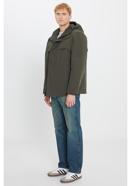 Relaxed Fit Kapüşonlu Yaka Su Itici Mont Erkek Mont L2520258 801 modelleri