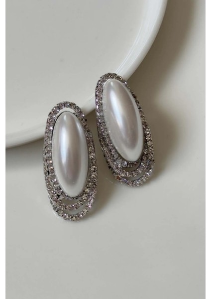 Set.up Taşlı Inci Küpe