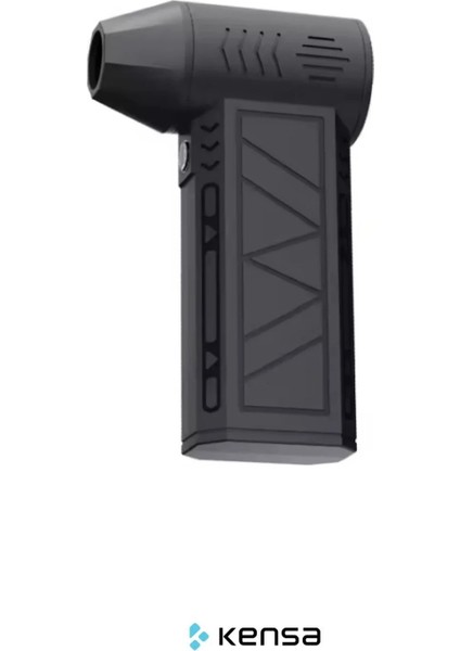 Turbo Mini Hava Üfleyici Jet Fan – 3 Kademeli Güçlü Üfleme, Toz Temizleme, Mangal, LED Işıklı