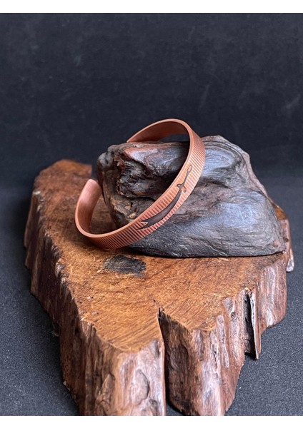 %100 Bakır Ayarlanabiiir Hz Alinin Kılıçı Desen Bakır Bileklik Unısex Bakır Bileklik