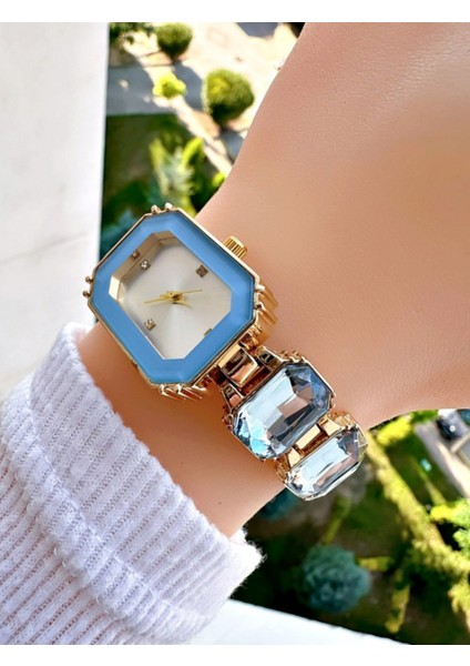 Set.up Mavi Sekizgen Saat modelleri