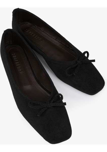 Kadın Lovia Siyah Süet Fiyonklu Babet fiyatları