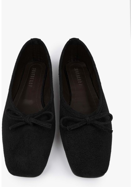 Kadın Lovia Siyah Süet Fiyonklu Babet modelleri