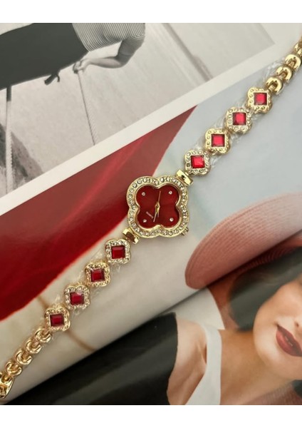 Set.up Kırmızı Tasarım Saat fırsatları