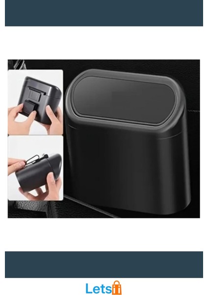 Kapaklı Organize Siyah Araba Çöp Kutusu modelleri