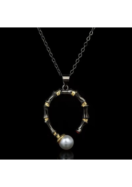 Set.up 925 Ayar Gümüş Tasarım Incili Kolye