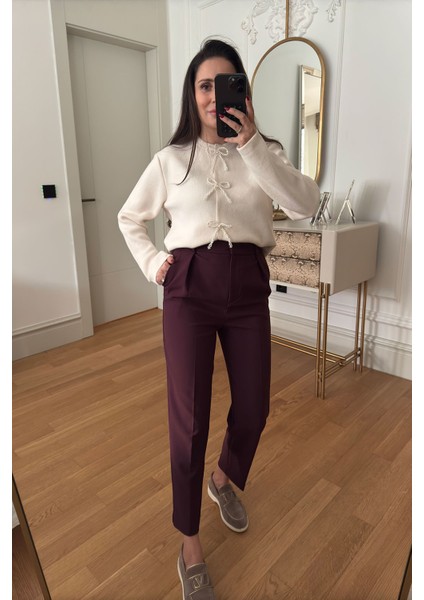 Inci Fiyonklu Tasarım Hırka- Ekru fiyatları