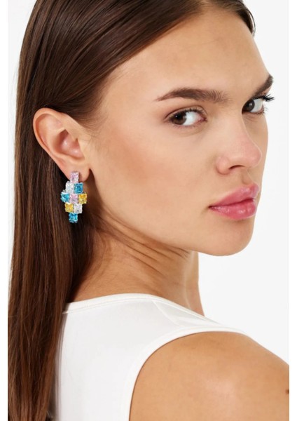 Set.up Tasarım Taşlı Küpe fiyatları