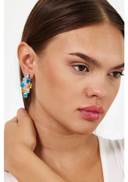 Set.up Tasarım Taşlı Küpe modelleri