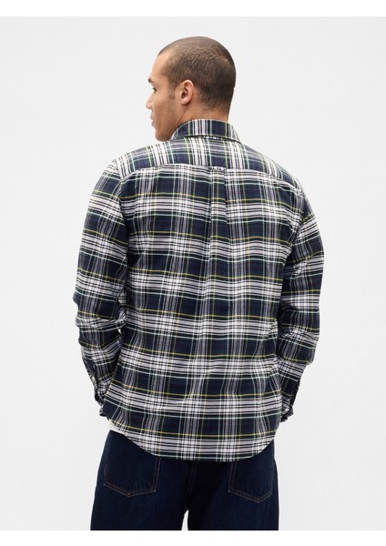 Erkek Yeşil Kareli Oxford Gömlek fırsatları