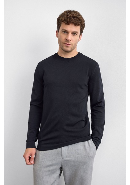 Regular Fit Bisiklet Yaka Triko Erkek Triko B35W40043 102