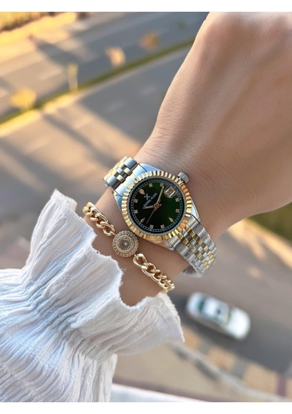 2 Yıl Garantili Jubile Kordon 3 Atm Suya Dayanıklı Kadın Kol Saati+Bileklik F.Z.10974.5 fiyatları