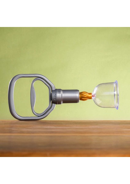 Dört Parmak Büyük Hacamat Pompası - Gold/gri fırsatları