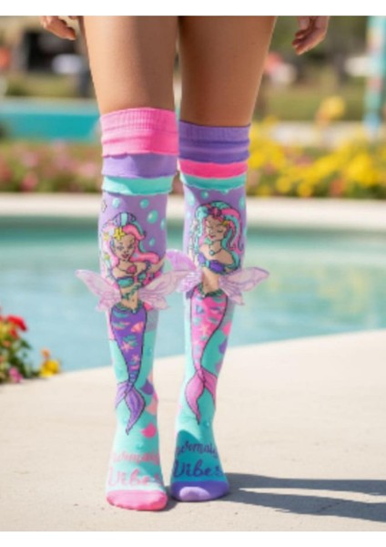 Deniz Kızı Figürlü Kuyruklu Diz Altı Çorap modelleri