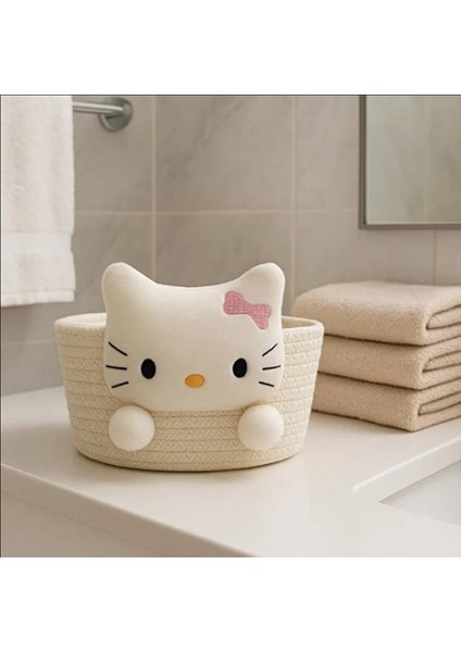 Çok Amaçlı Hasır Sepet, Banyo Sepeti, Dekor Sepet, Havlu Sepeti