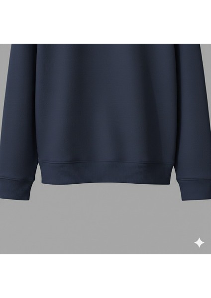 Yarım Fermuarlı Dik Yaka 3-Iplik Erkek Sweatshirt indirimleri