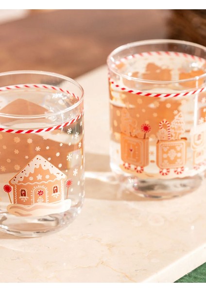 Lcw Home Karışık Yılbaşı Temalı Cam Bardak Seti 4'lü 350 ml fiyatları