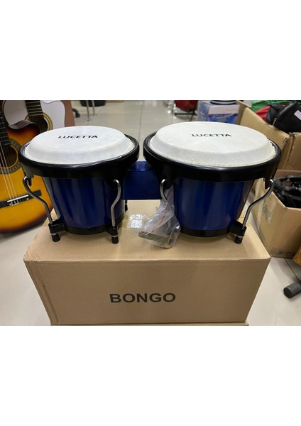 Hayvan Derili Ağaç Bongo Mavi 6" ve 7" Çap Kod 8776